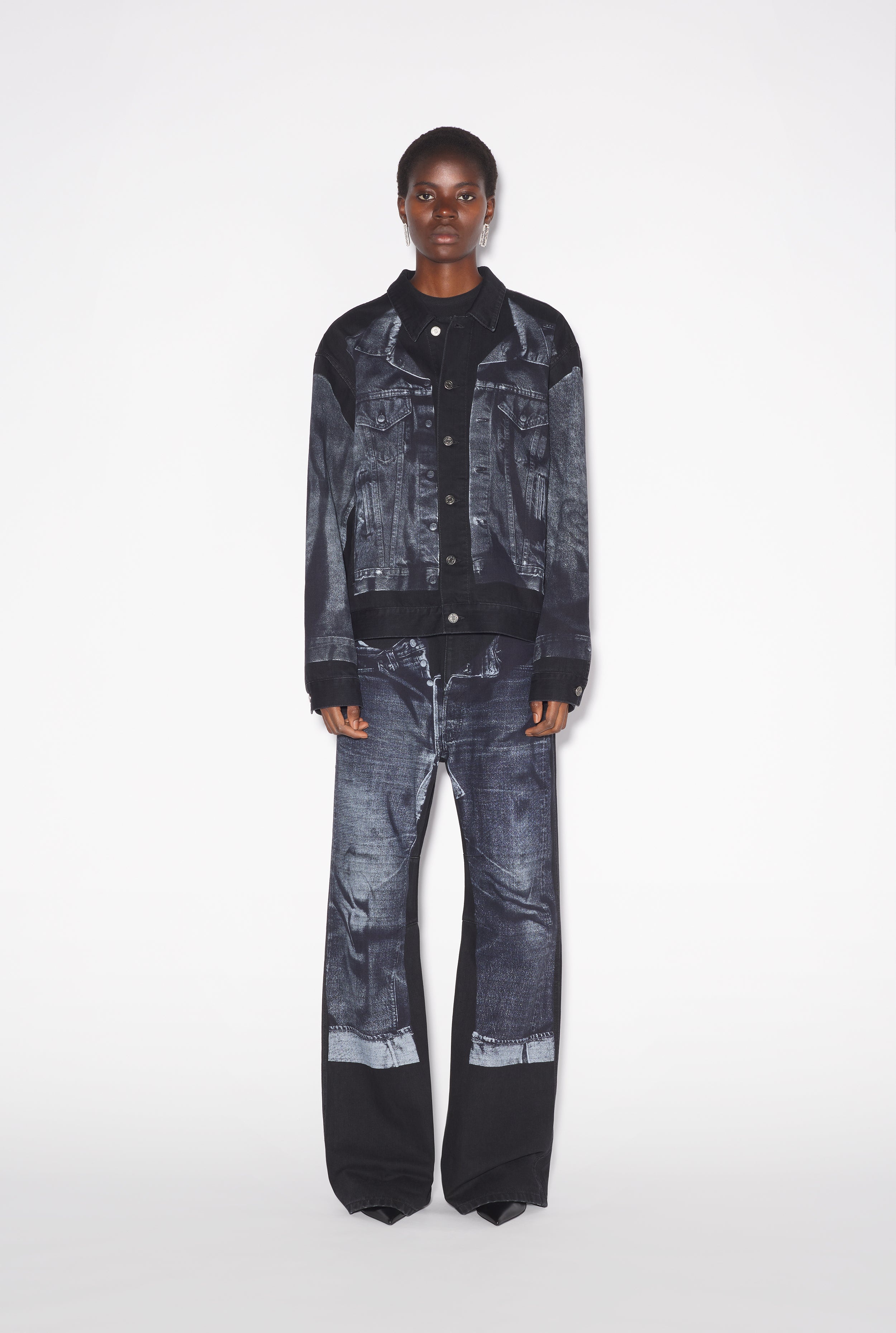 THE BLACK TROMPE L’OEIL DENIM JACKET - 6