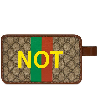 GUCCI Gucci Fake/Not Supreme Logo Beauty Case outlook