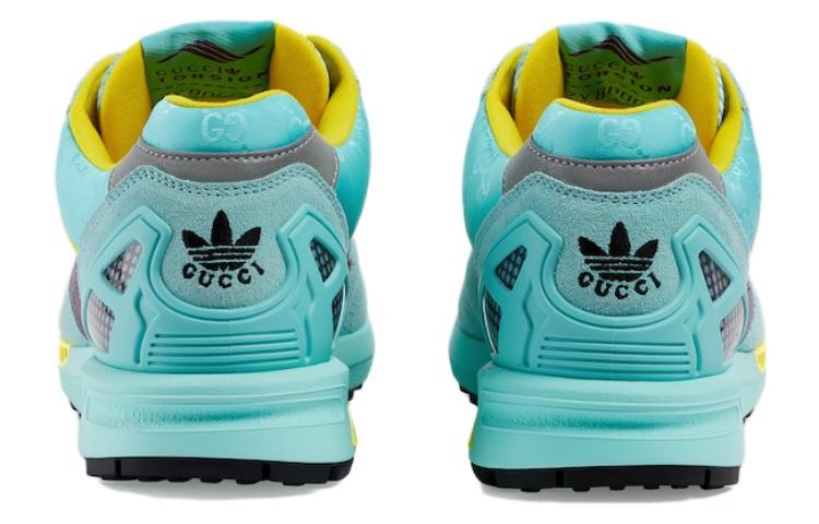 (WMNS) adidas Originals x Gucci ZX 8000 'Aqua Blue Yellow Brown' 722212-AAA9L-4644 - 5