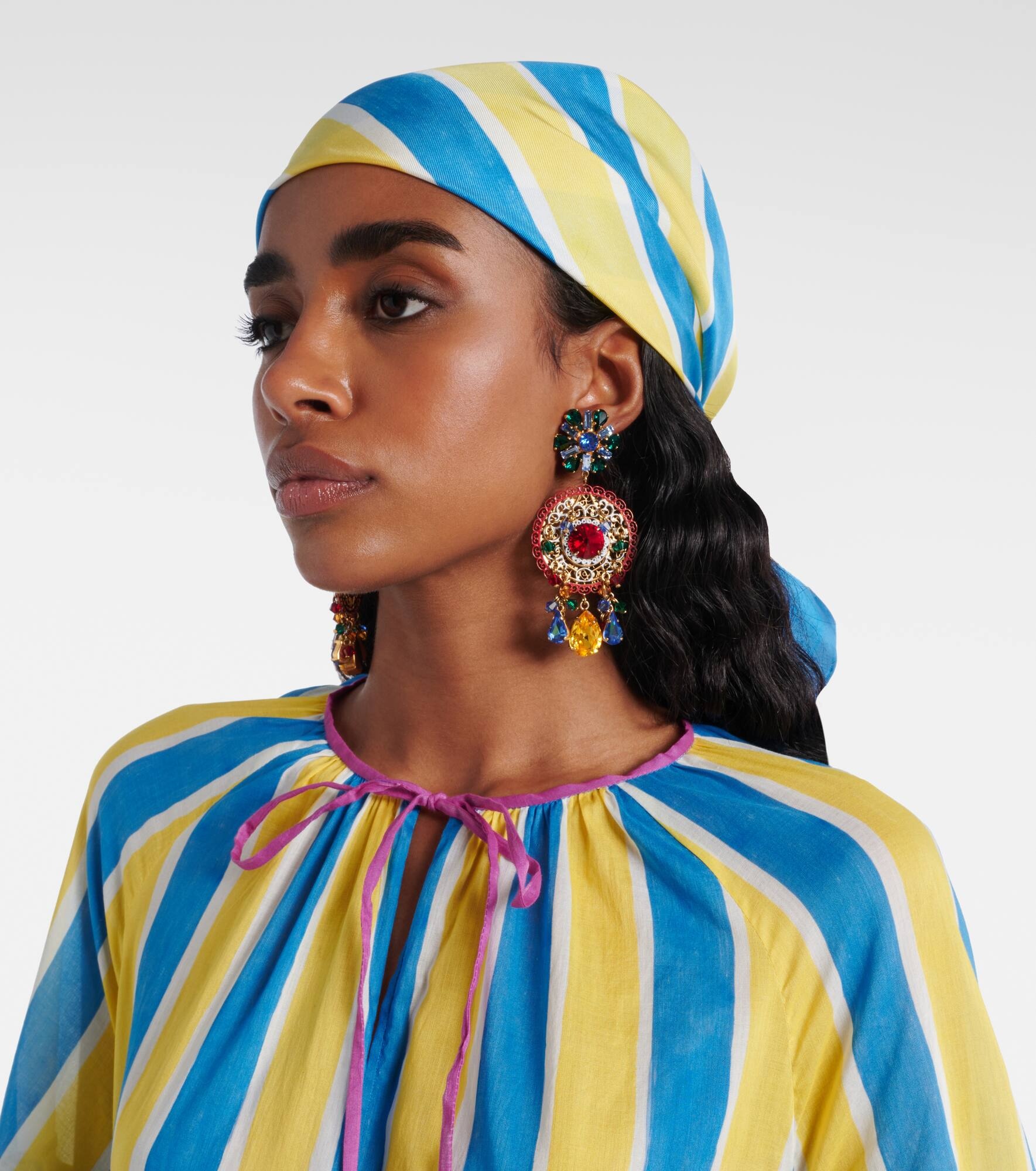 Printed silk twill scarf - 2