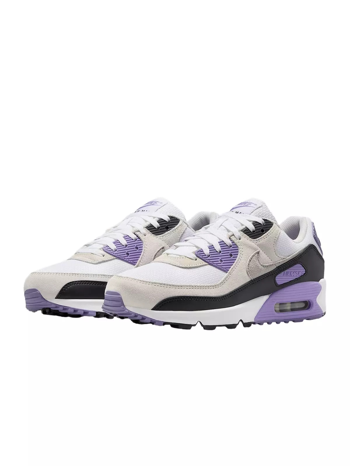Air Max 90 "White/Dusty Amethyst/Photon Dust/Light Smoke Grey" Men's Shoe - 3