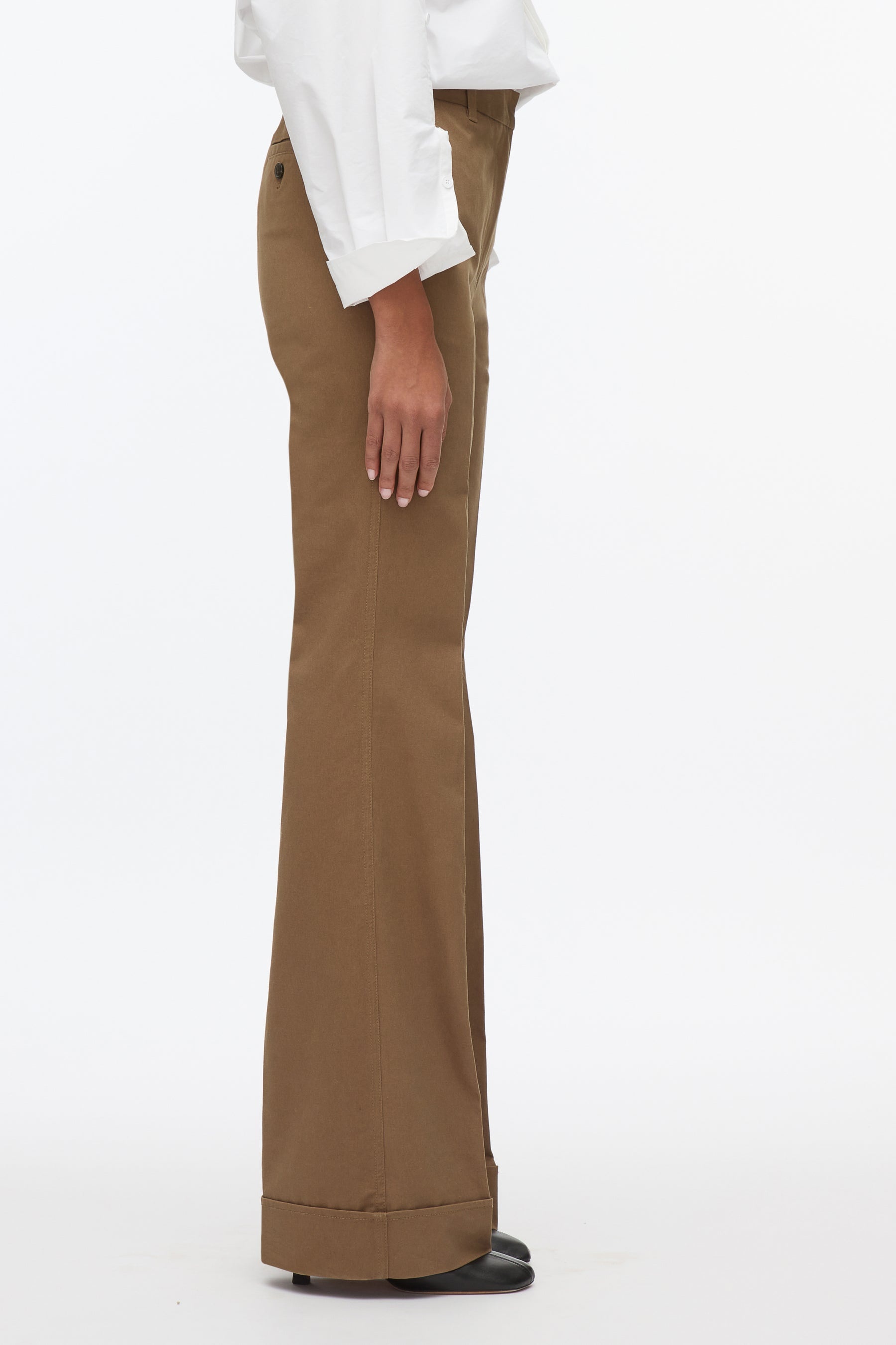 Cuffed Kick Flare Pant - 3