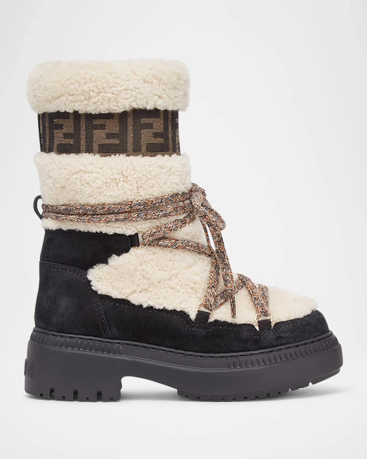 Apres Chic Suede Shearling Ski Boots - 1