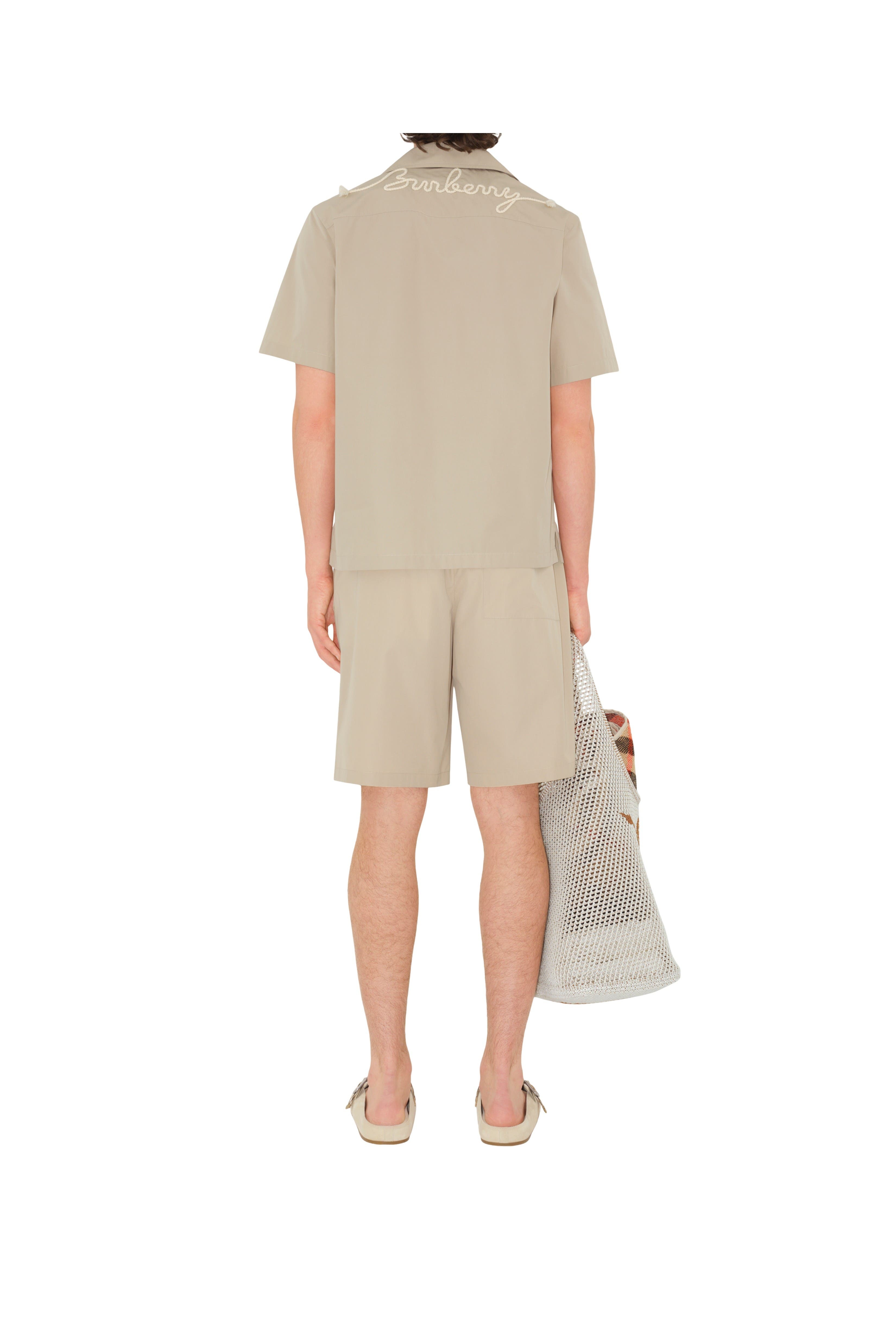 burberry Knot Logo Cotton Shorts in Fossil at Nordstrom - 5