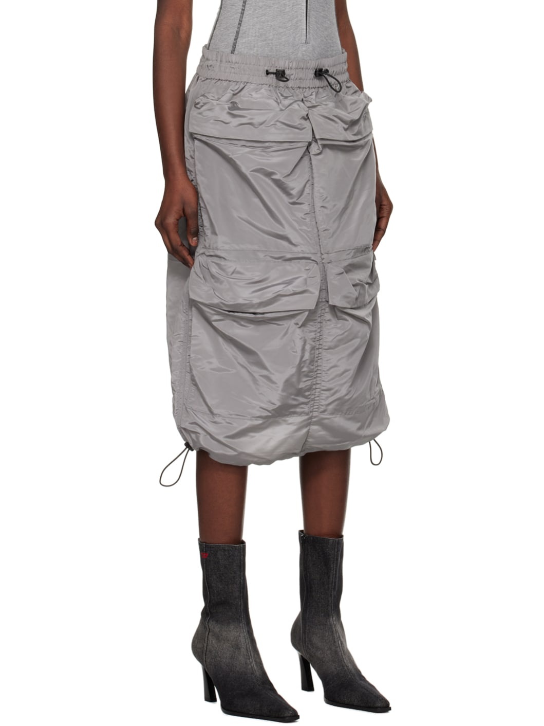 ★DIESEL★ O Windy Skirt Gray A128910AKAR9BX Diesel O-WINDY Grey | BSTN Store
