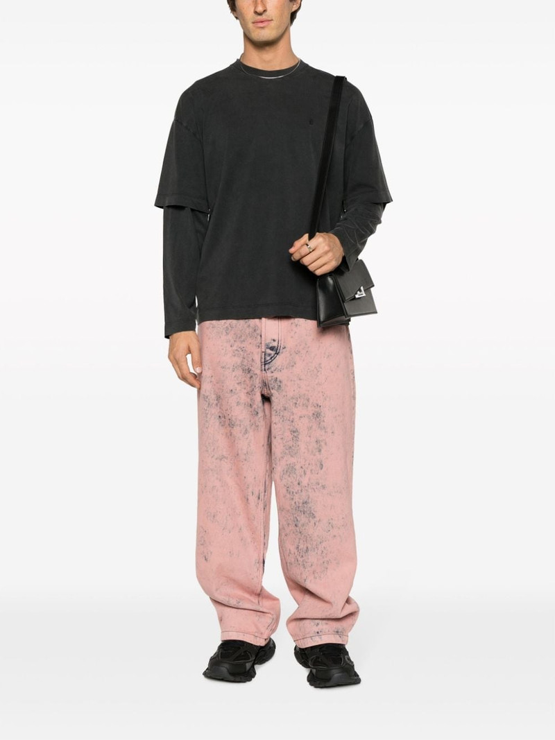 Étude District Overdyed mid-rise wide-leg jeans outlook