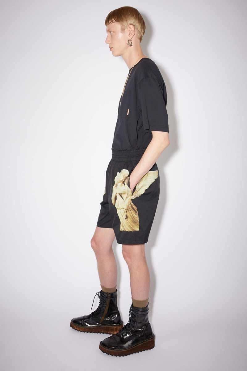 Printed swim shorts - Black 4