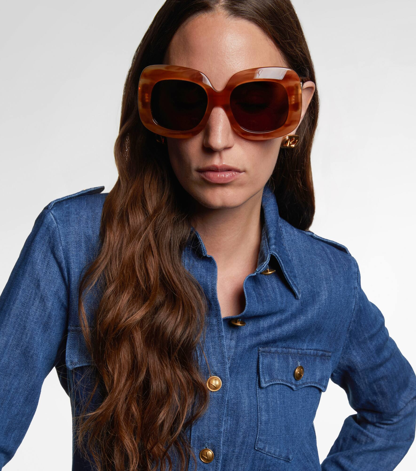 VLogo square sunglasses - 3