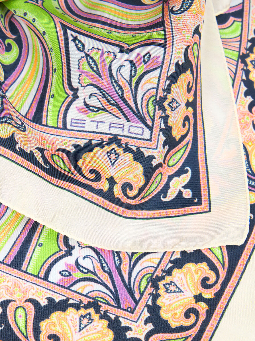 PATTERNED SILK POCKET SQUARE - 2