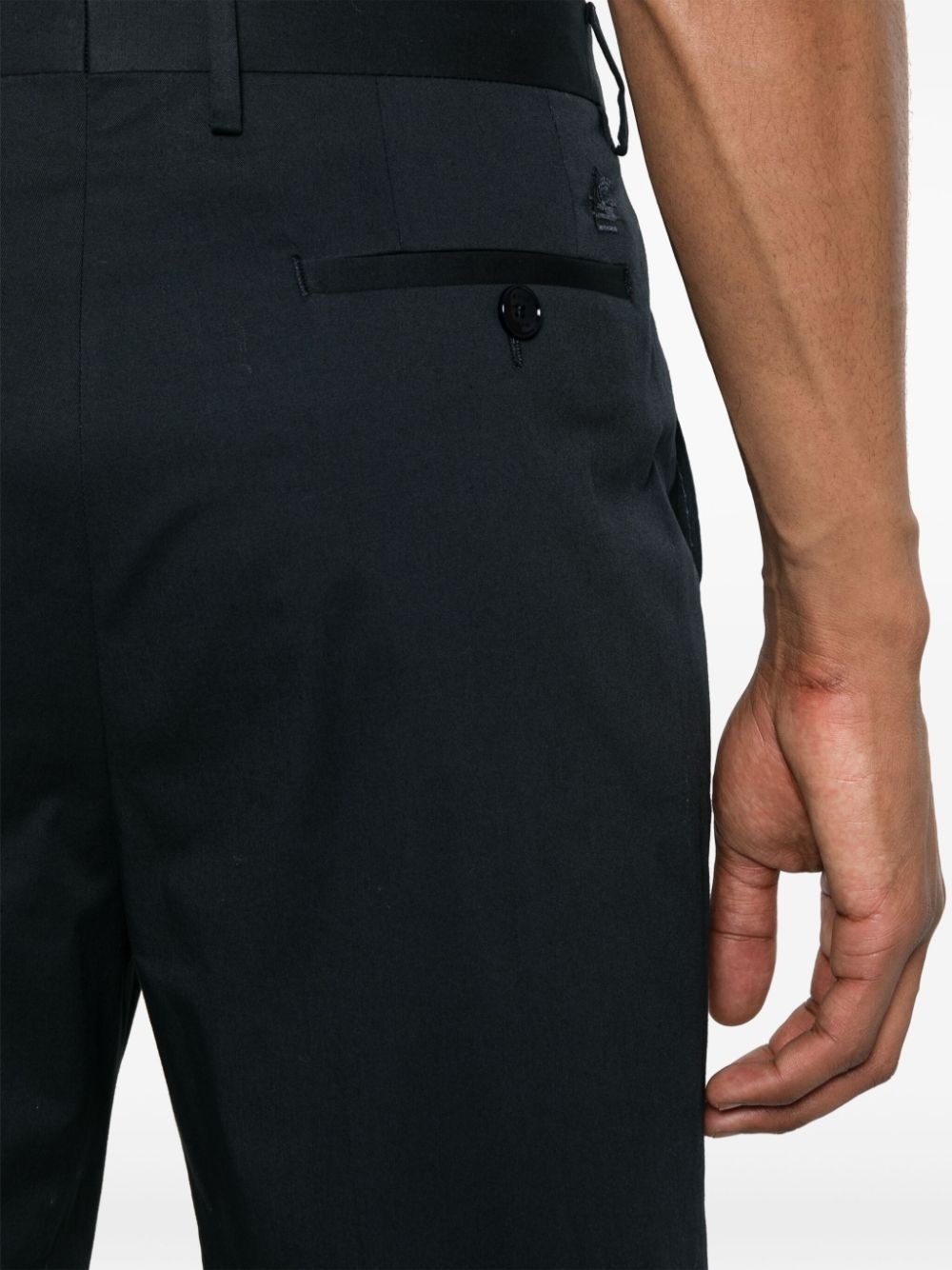 tapered cotton chino trousers - 5