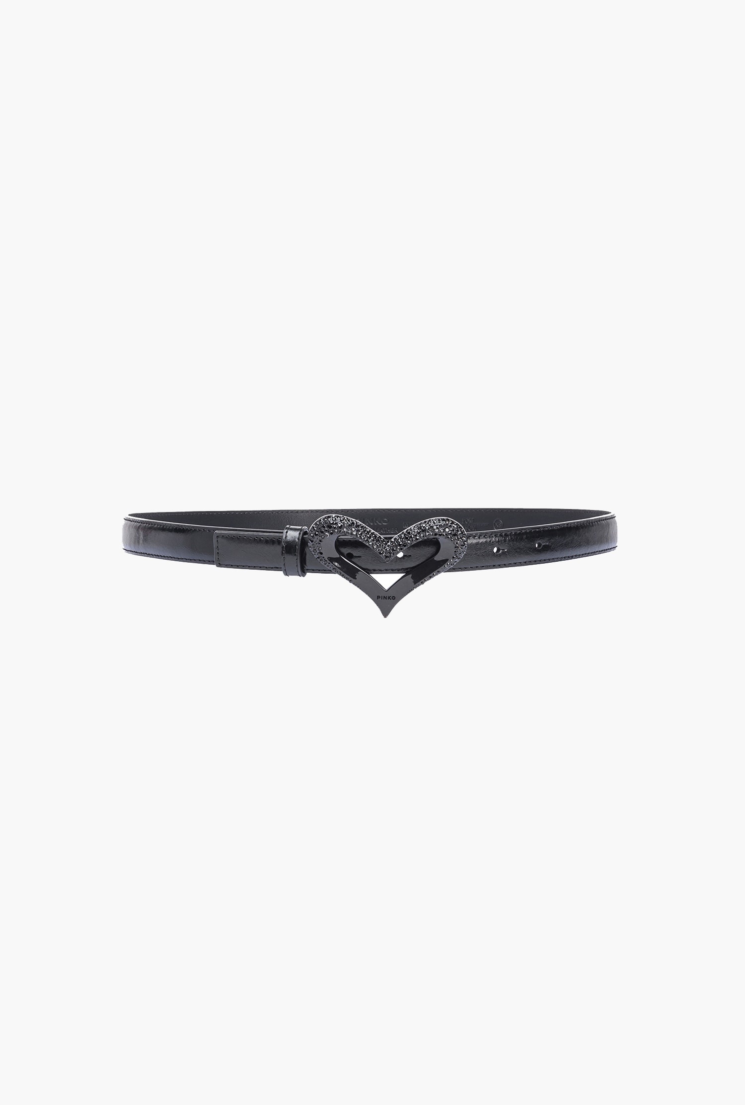 THIN COLOUR-BLOCK HEART BELT 2CM - 1