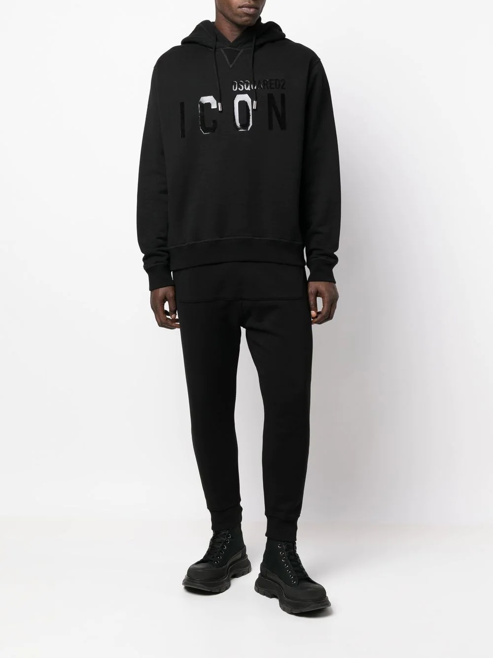 elasticated track pants - 2