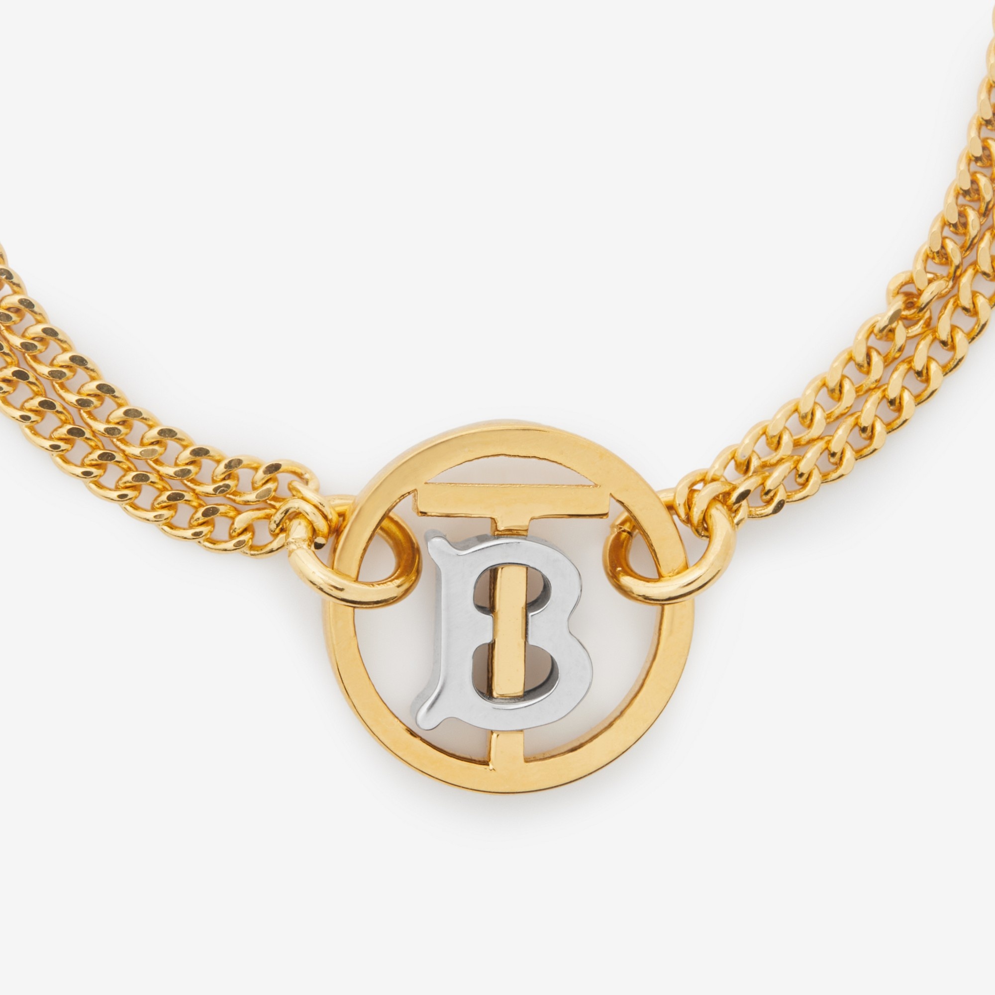 Gold and Palladium-plated Monogram Motif Bracelet - 2
