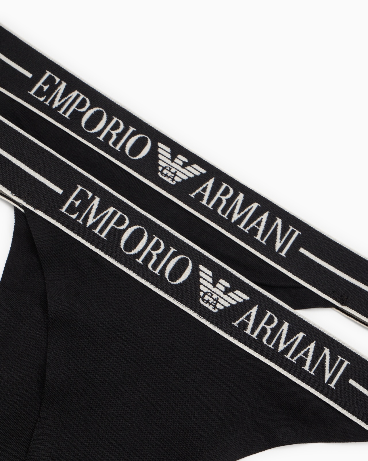 TWO-PACK OF ASV ORGANIC-COTTON THONGS WITH LOGO WAISTBAND - 4