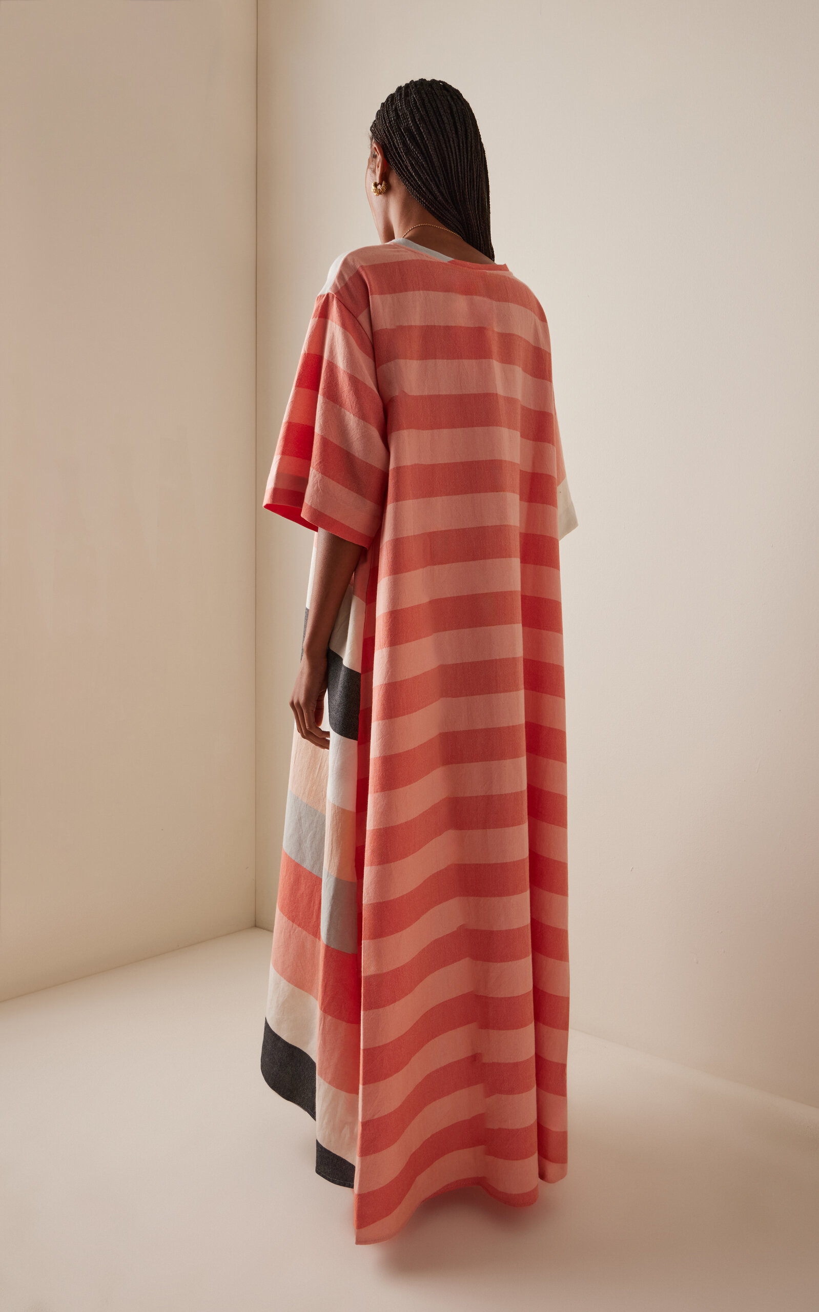 The Striped Cotton T-Shirt Dress multi - 4