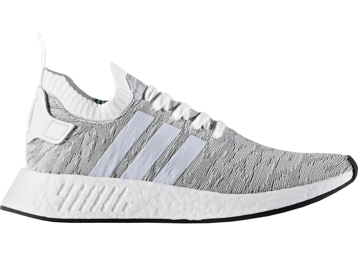 adidas NMD R2 Primeknit White Black - 1