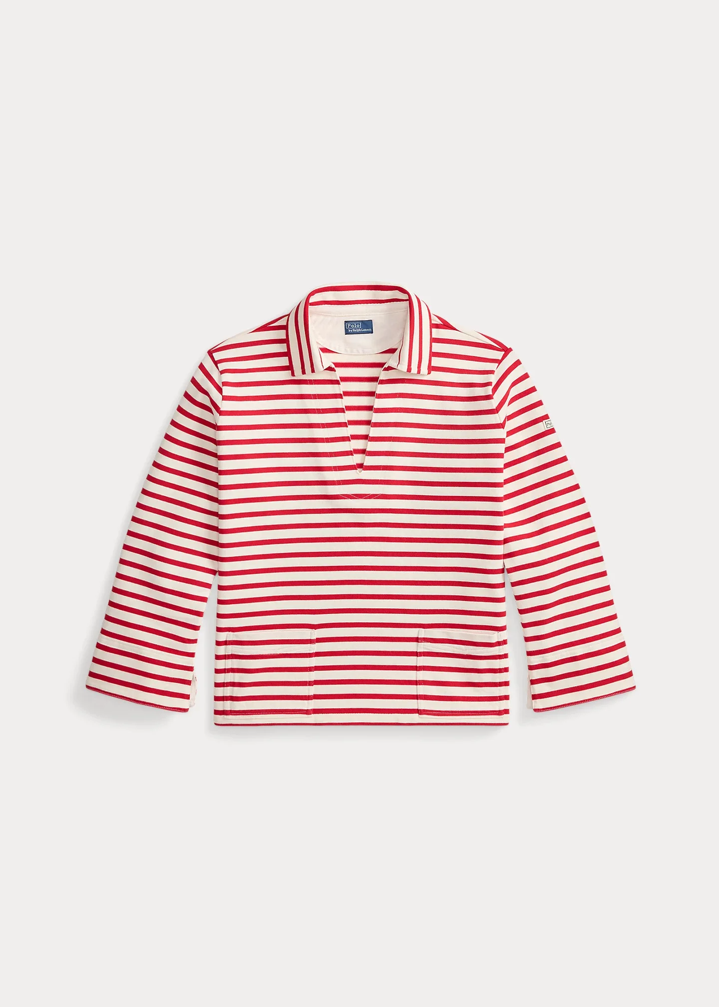 Striped Split-Placket Mariner Tee - 1