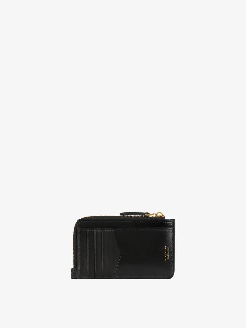 Givenchy GIV CUT ZIPPED CARD HOLDER IN 4G EMBROIDERED CANVAS outlook