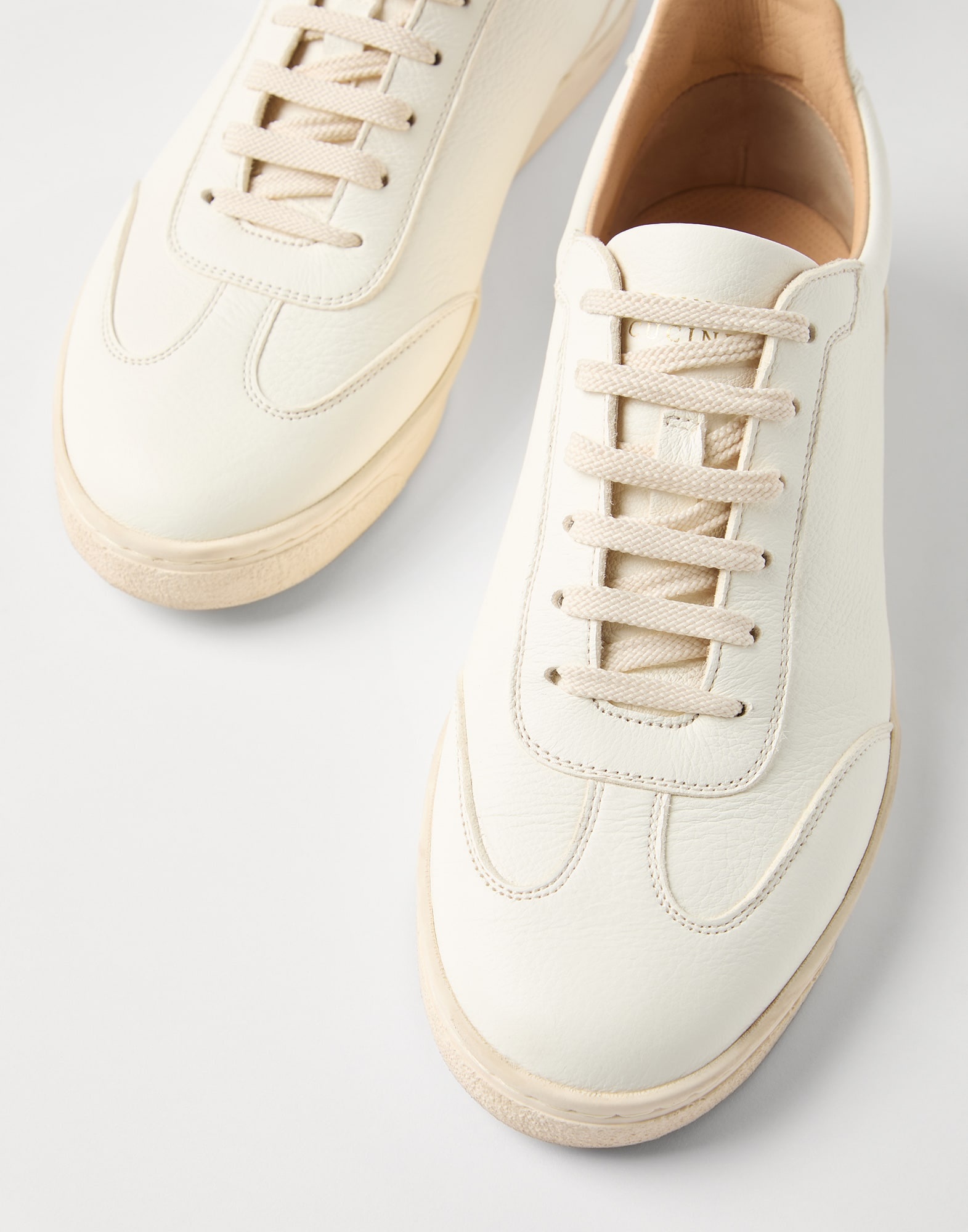 スニーカー BRUNELLO CUCINELLI Deerskin trainers with latex sole Brunello Cucinelli Deerskin sneakers with natural rubber