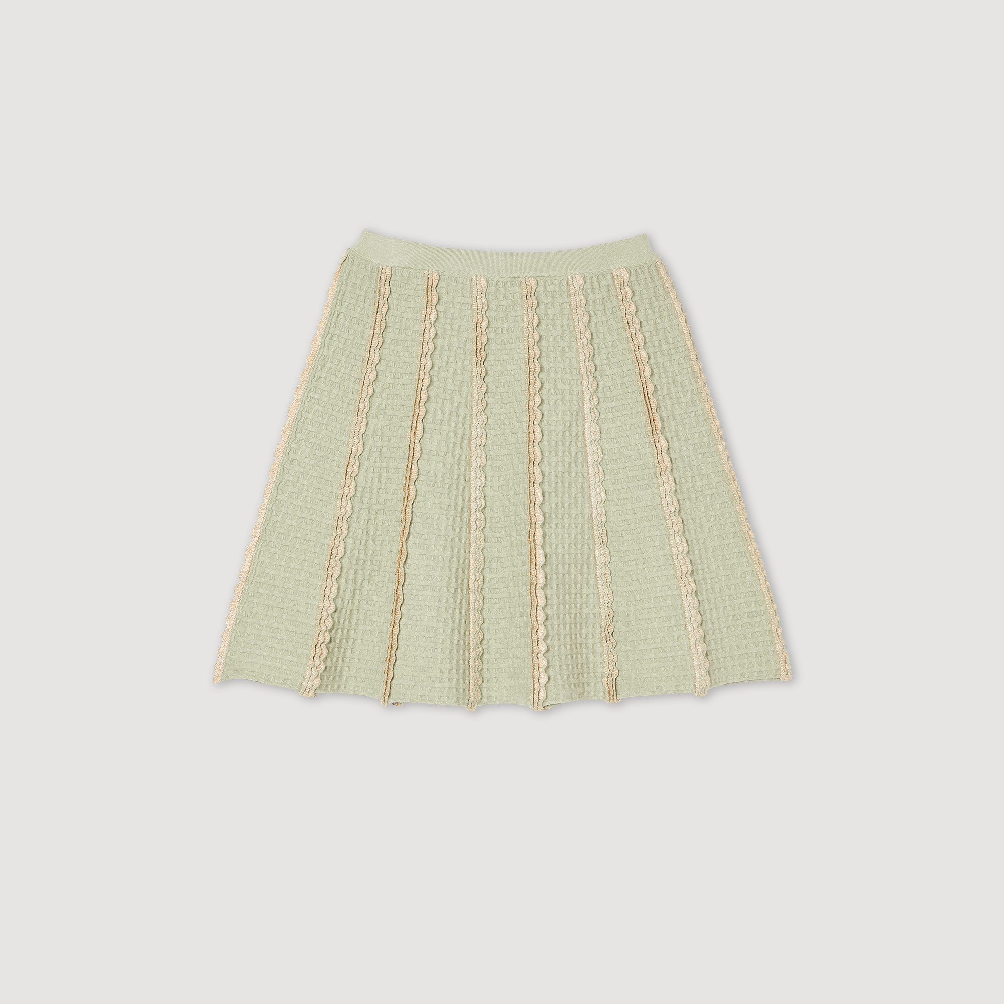Short knitted skirt - 1
