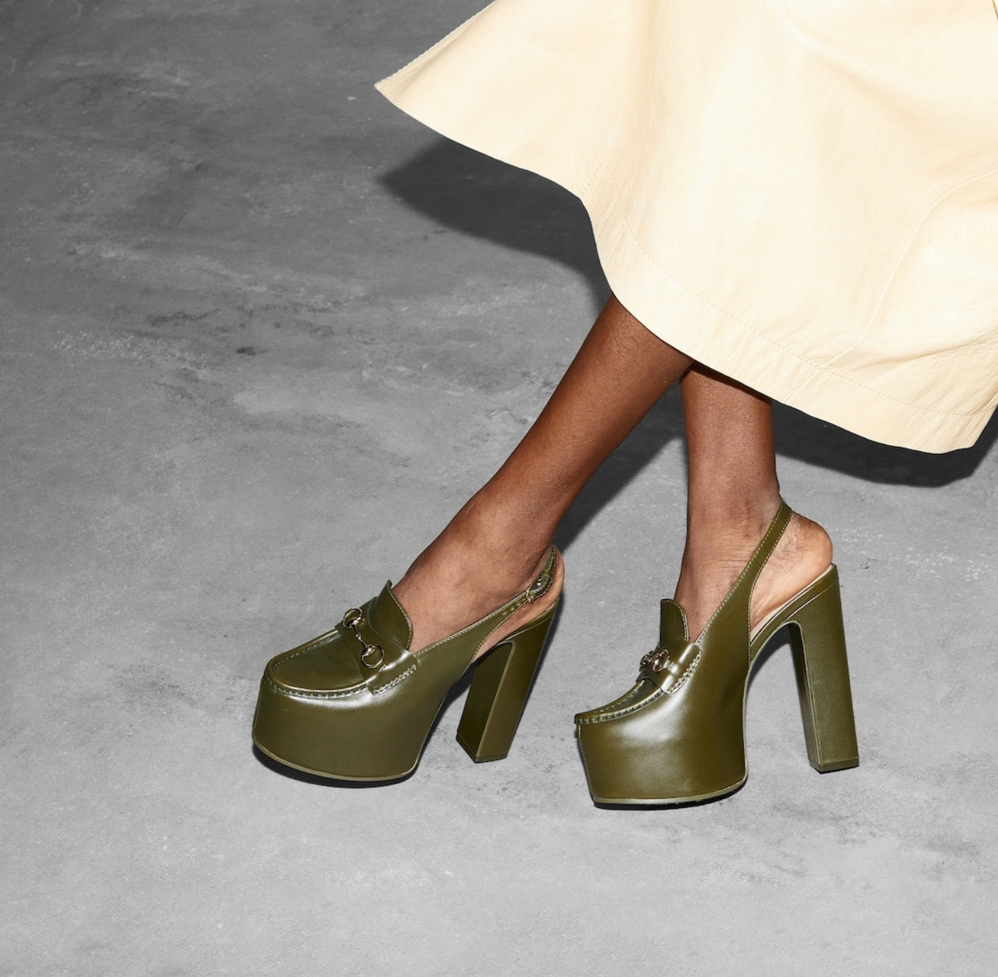 Gucci Horsebit Platform Slingbacks - 4