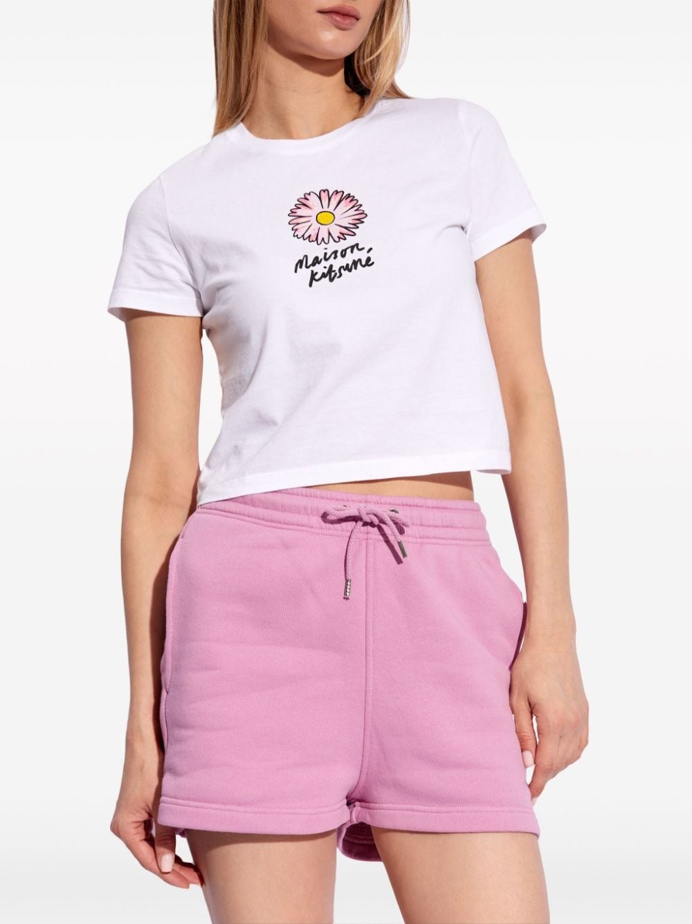 Floating Flower-print cotton T-shirt - 3