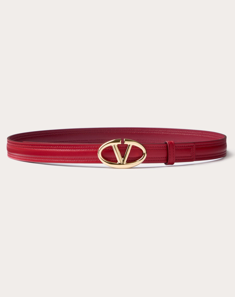 THE BOLD EDITION VLOGO SHINY CALFSKIN BELT 20 MM 1