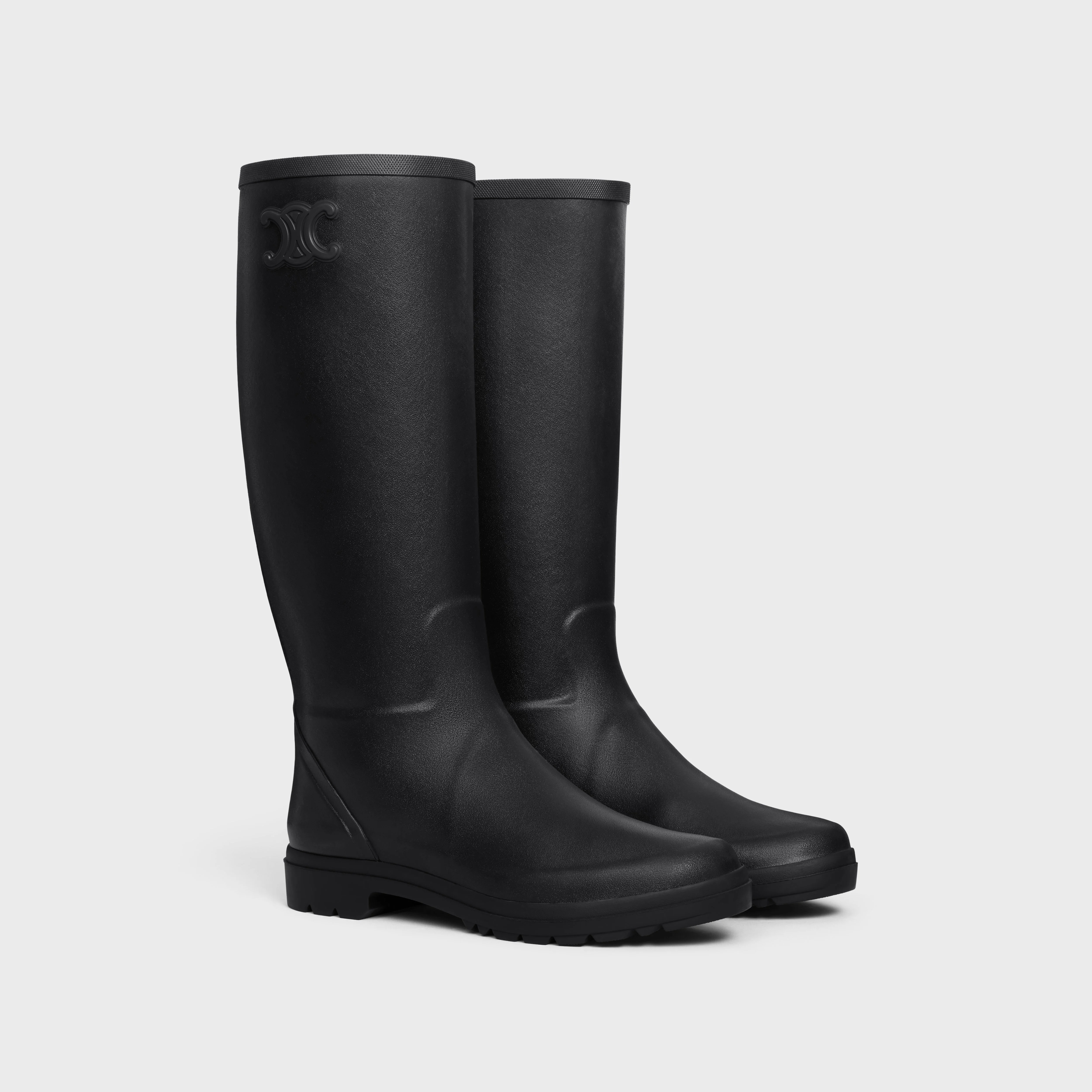 HIGH CELINE RAIN BOOTS in Natural Rubber - 2
