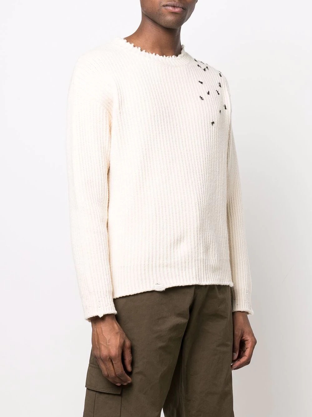 Ants rib-knit jumper - 3