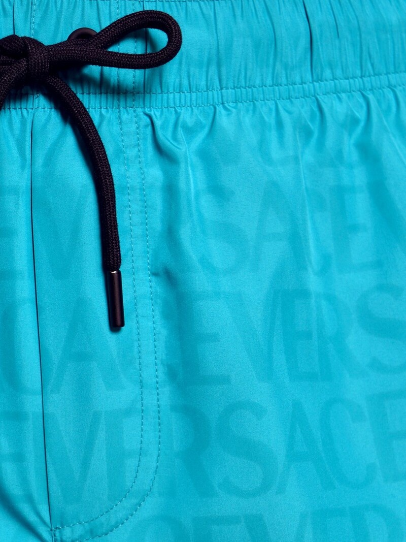 Ghost logo printed nylon swim shorts - 2