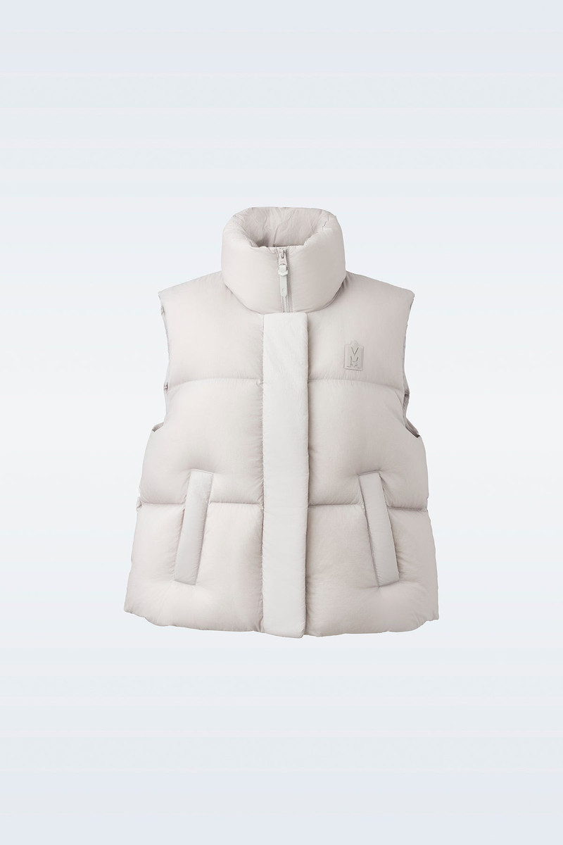 NAKI Down vest with stand collar 1