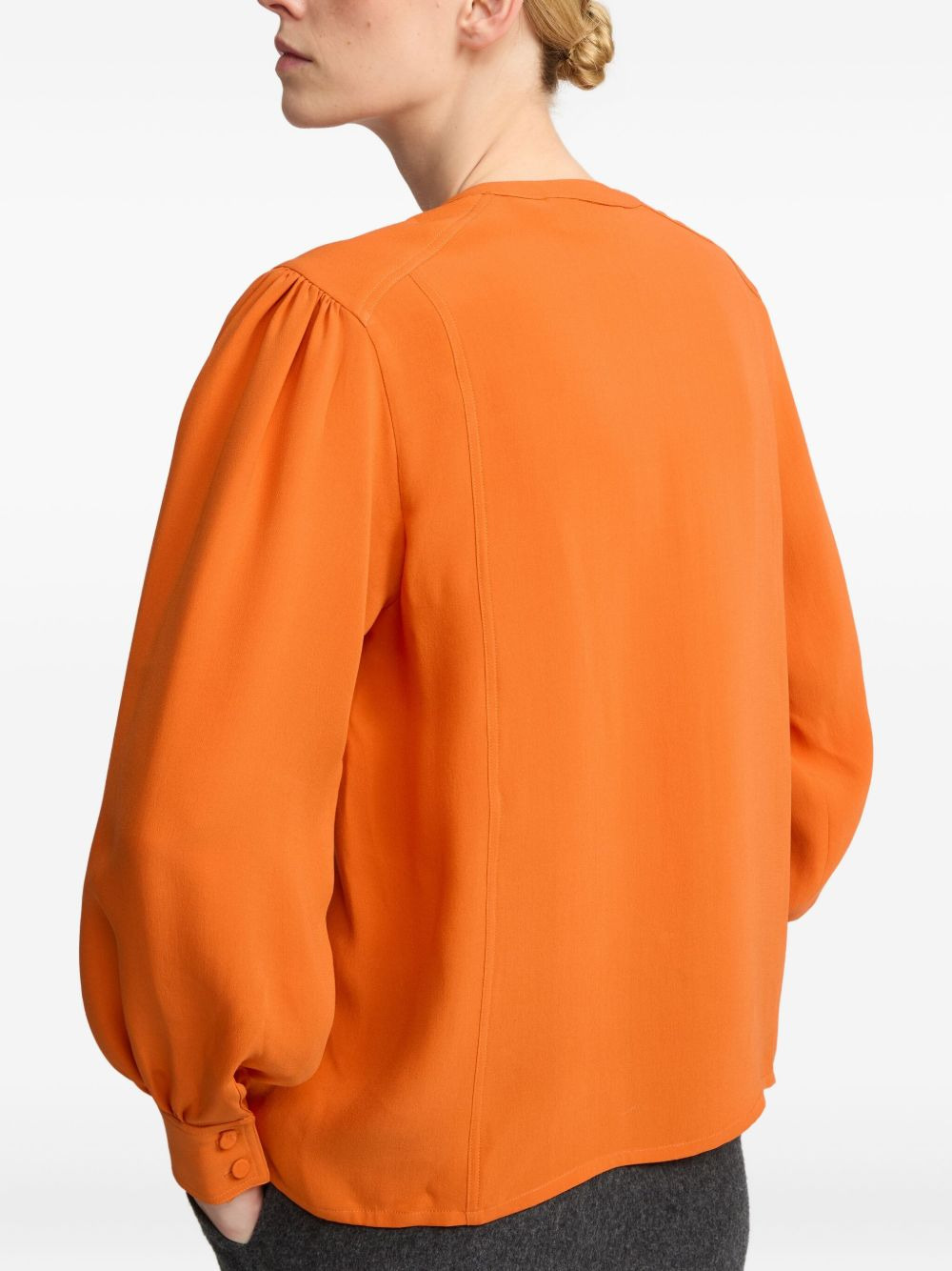 puff-sleeve shirt - 2