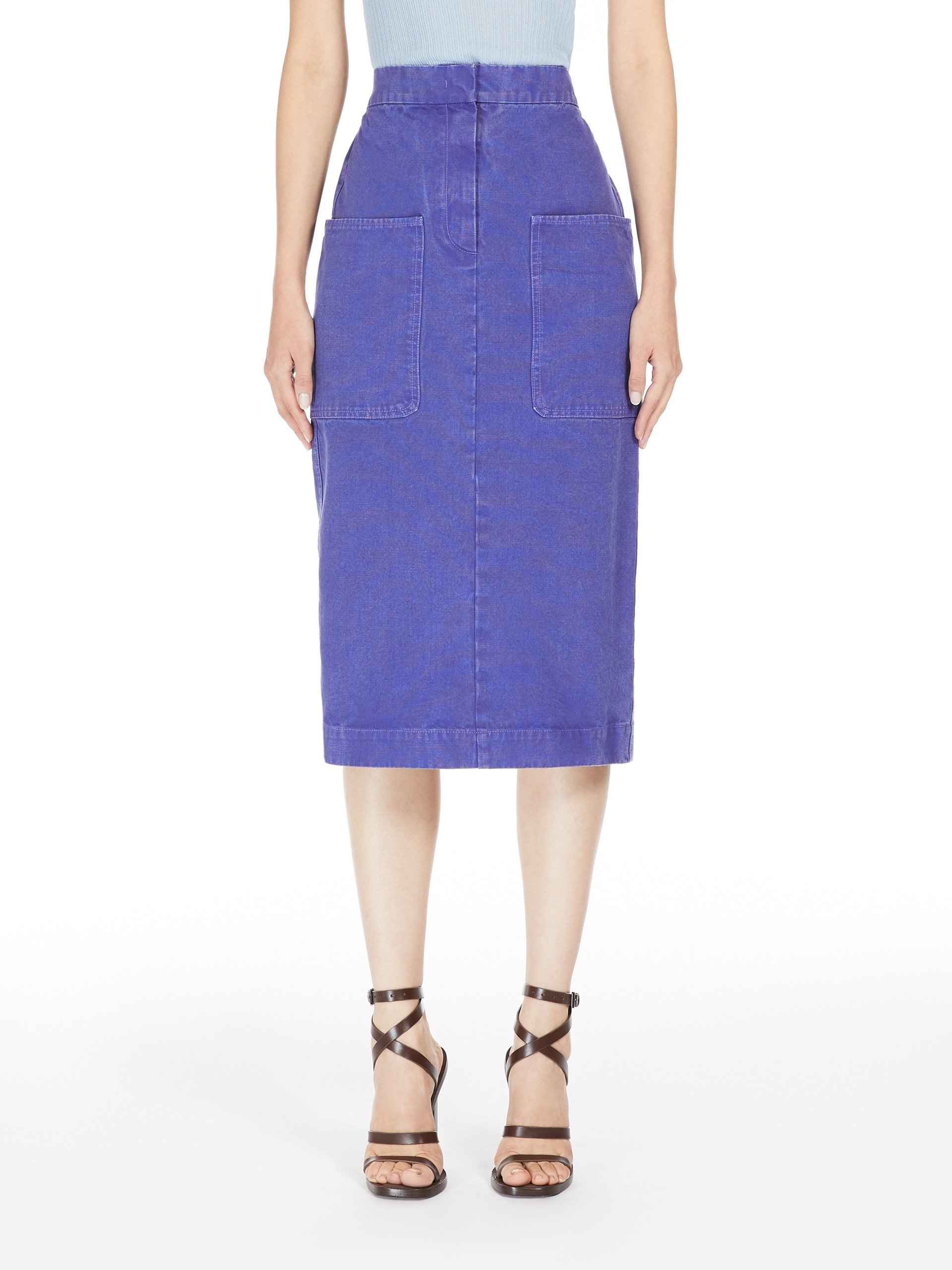 CARDIFF Canvas pencil skirt - 3