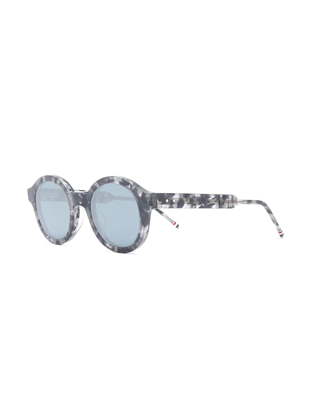 Round Grey Tortoise Sunglasses - 2