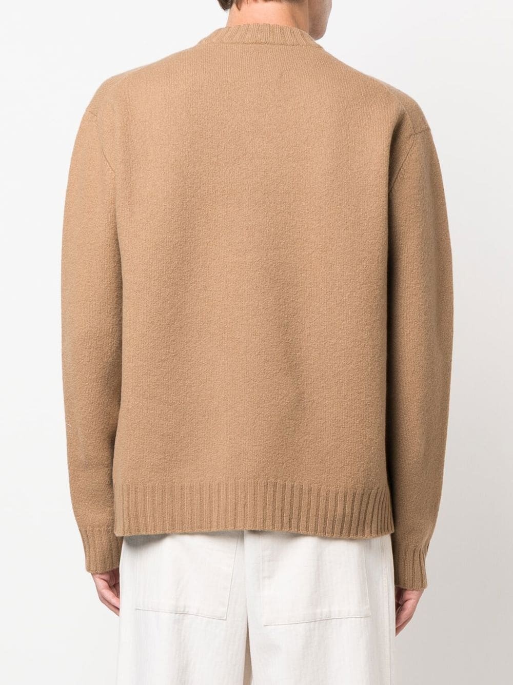 mock-neck knitted jumper - 4