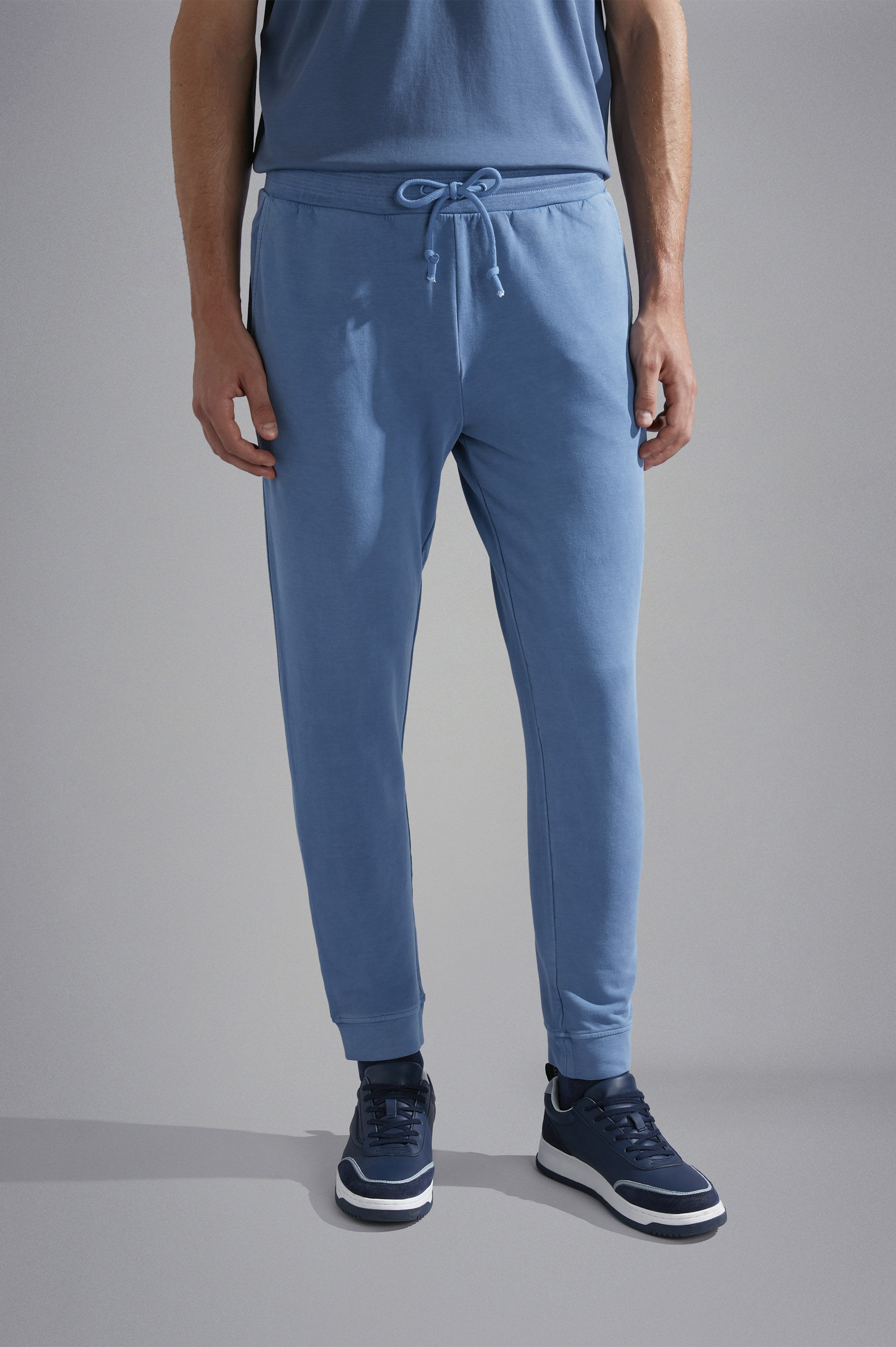 GARMENT DYED STRETCH COTTON JOGGERS - 6