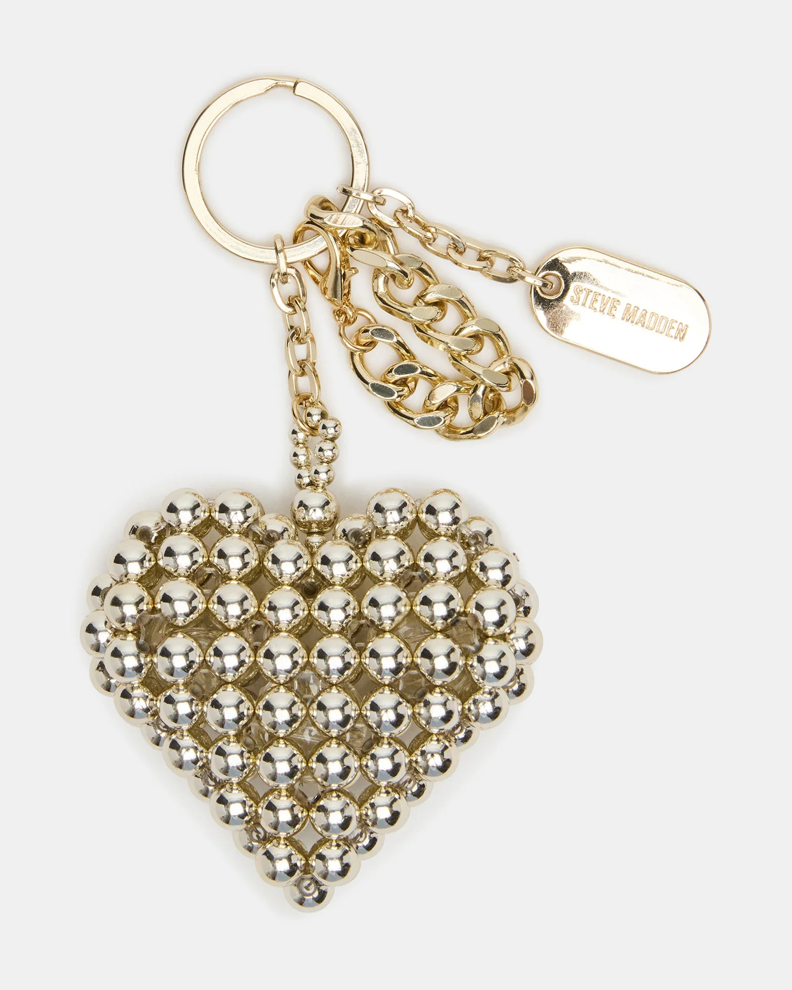 HEART BAG CHARM PEARL - 1