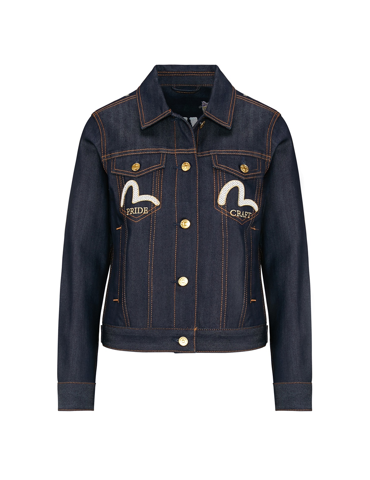 TIGER-DUO EMBROIDERED DENIM JACKET - 7