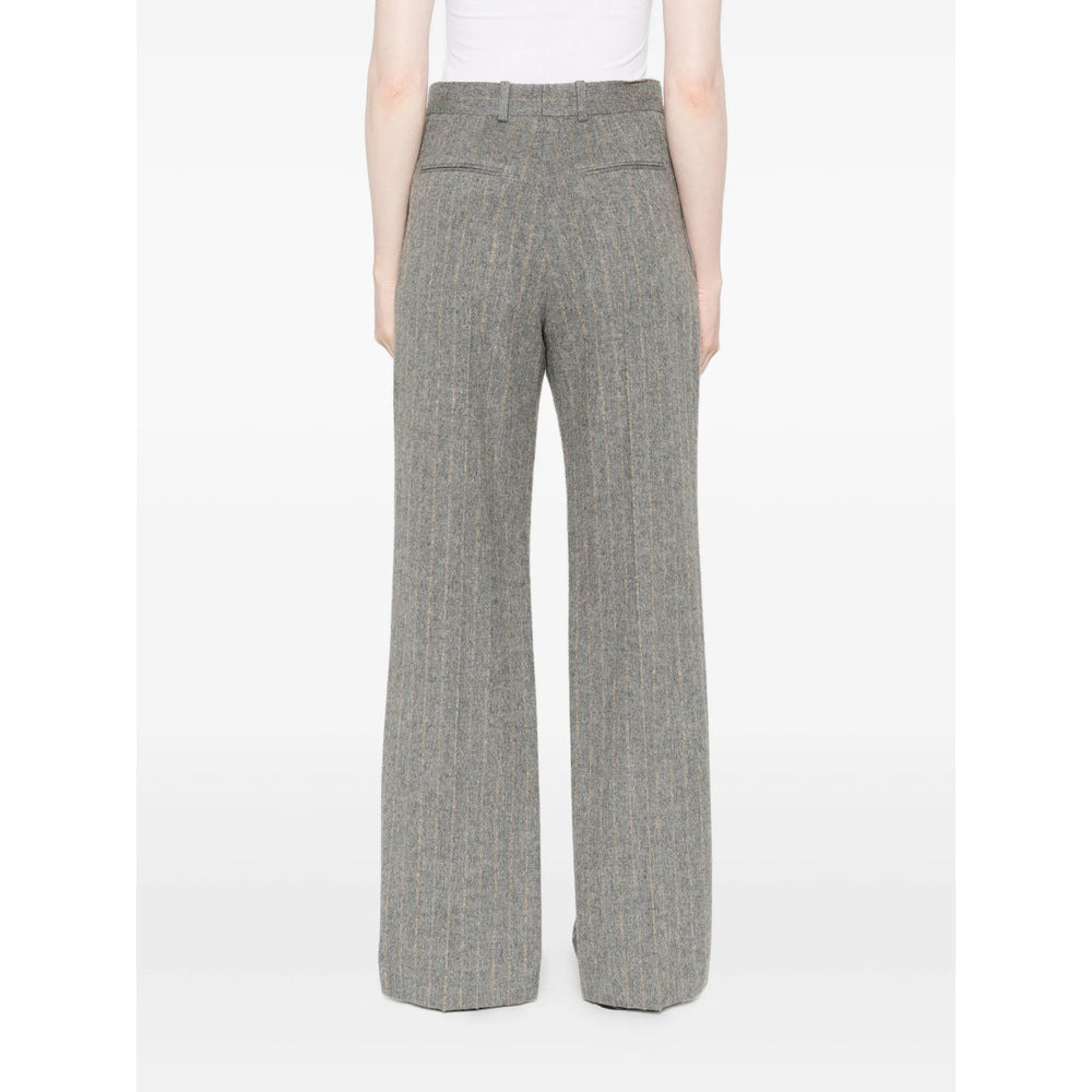 Carven Grey Trousers - Straight Trousers Women - 5