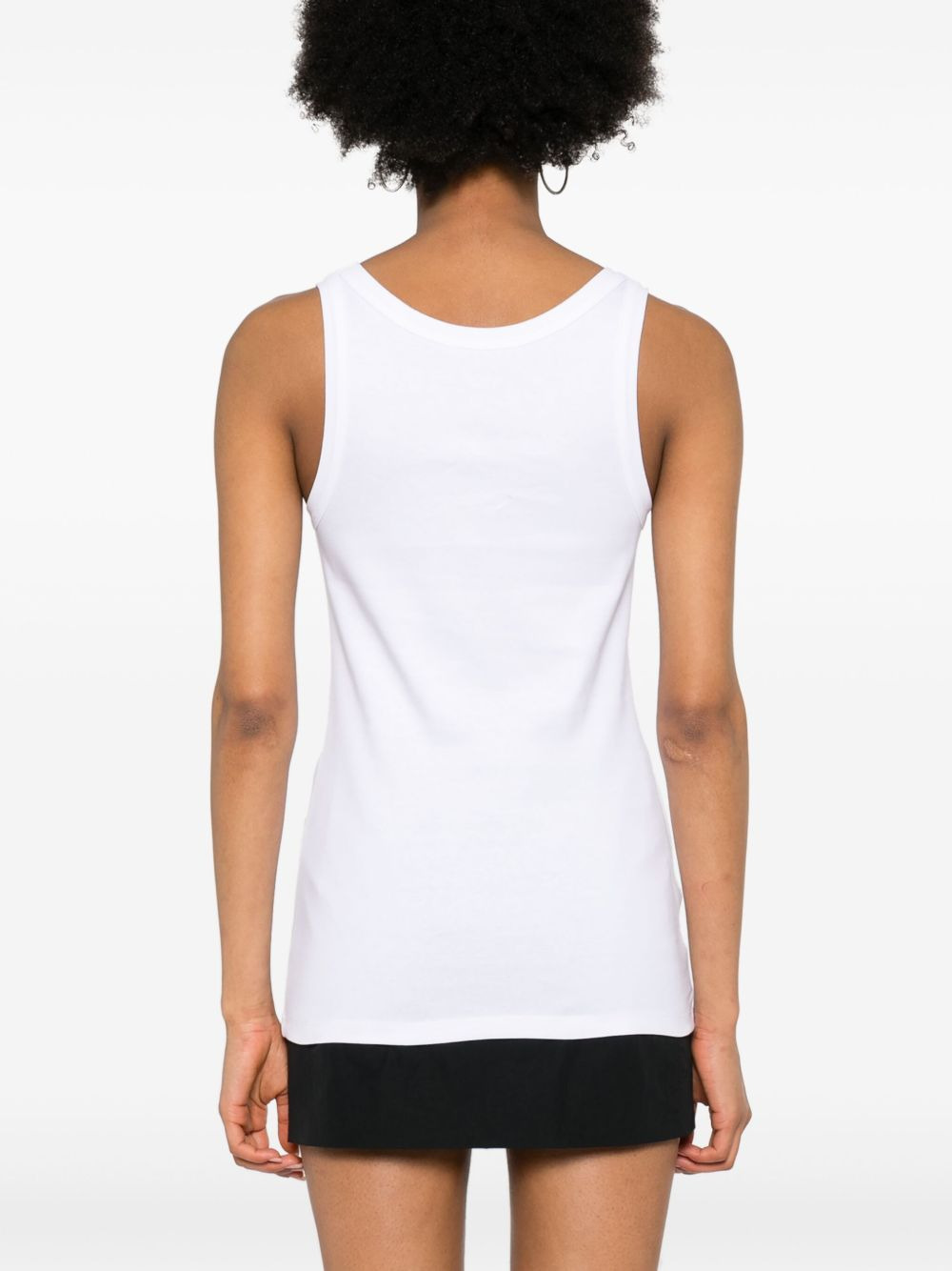 triangle-logo eyelets tank top - 4