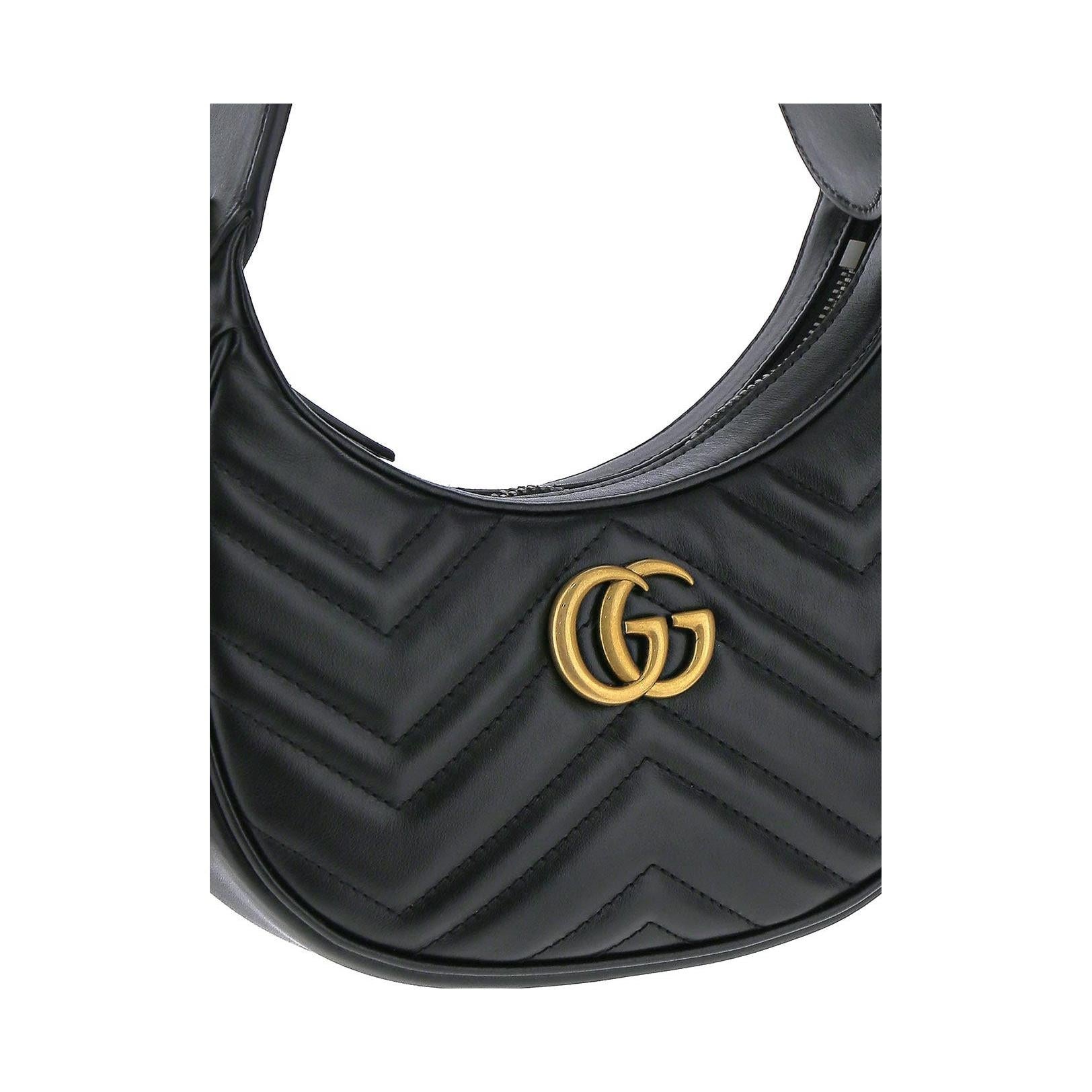 (WMNS) Gucci GG Marmont Half-Moon-Shaped Mini Bag 'Nero' 699514-DTDHT-1000 - 4