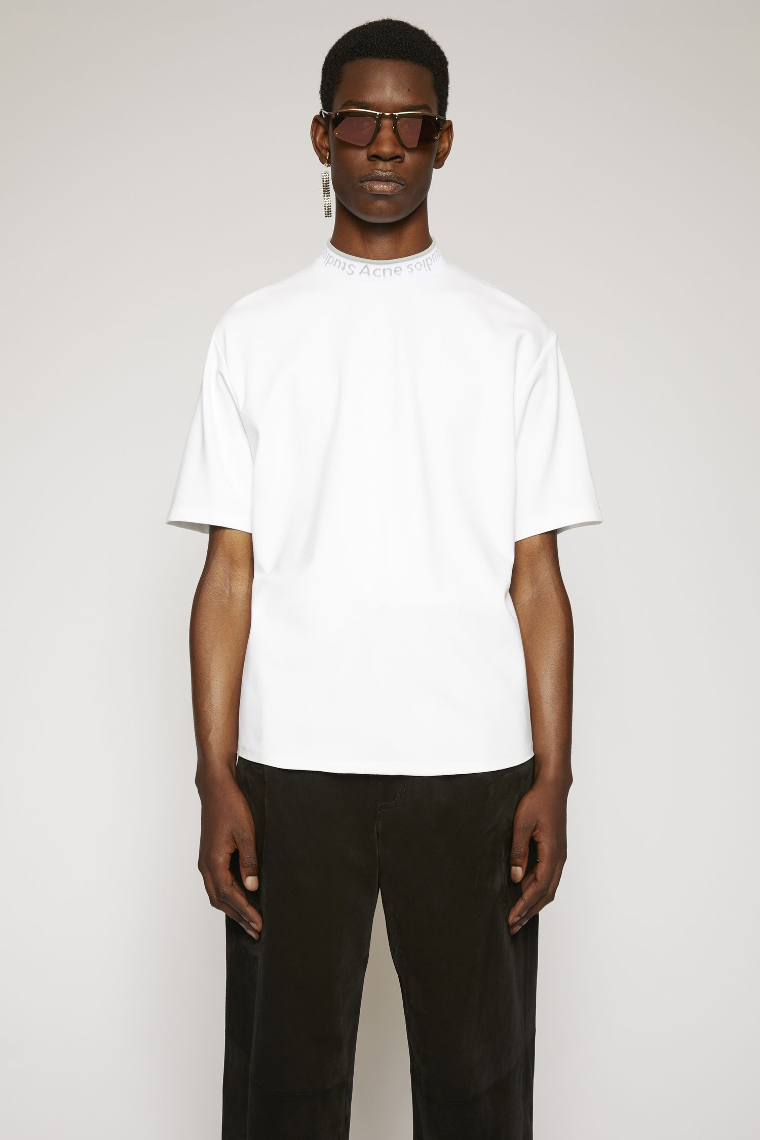 Logo neck t-shirt optic white - 2