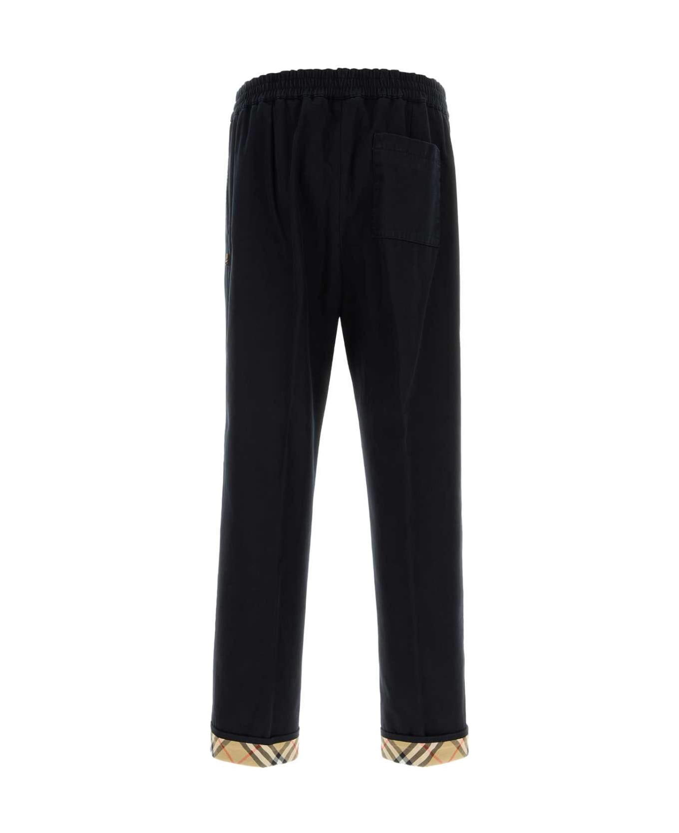 Navy Blue Gabardine Pant - 2