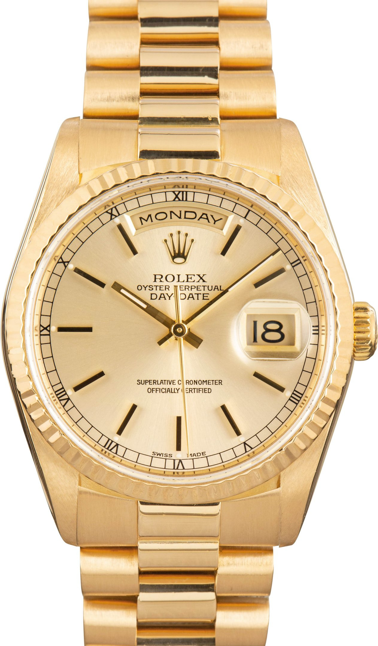 Rolex Day Date Ref 18238 Champagne Dial - 1