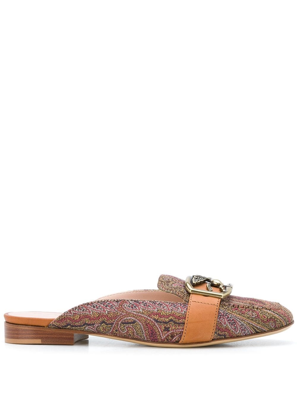 horse-bit paisley loafers - 1