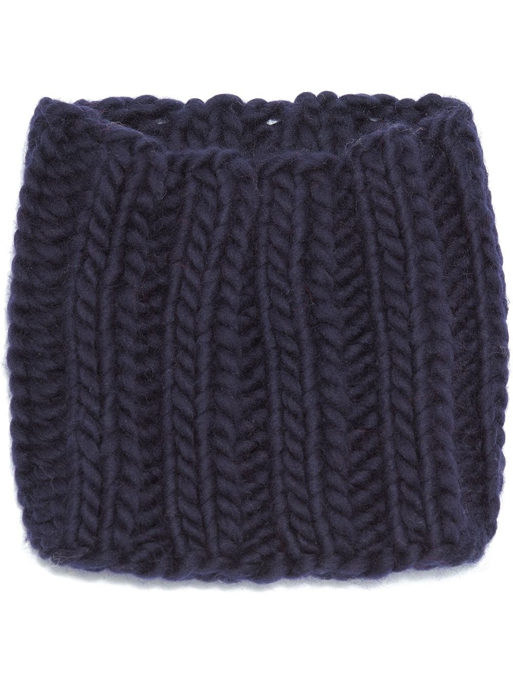 chunky-knit snood - 1