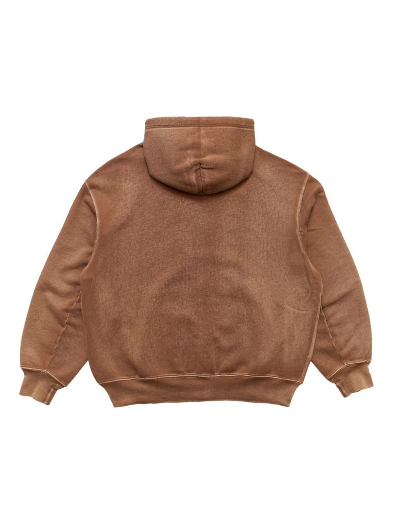 ECKHAUS LATTA Bison zip-front hoodie outlook