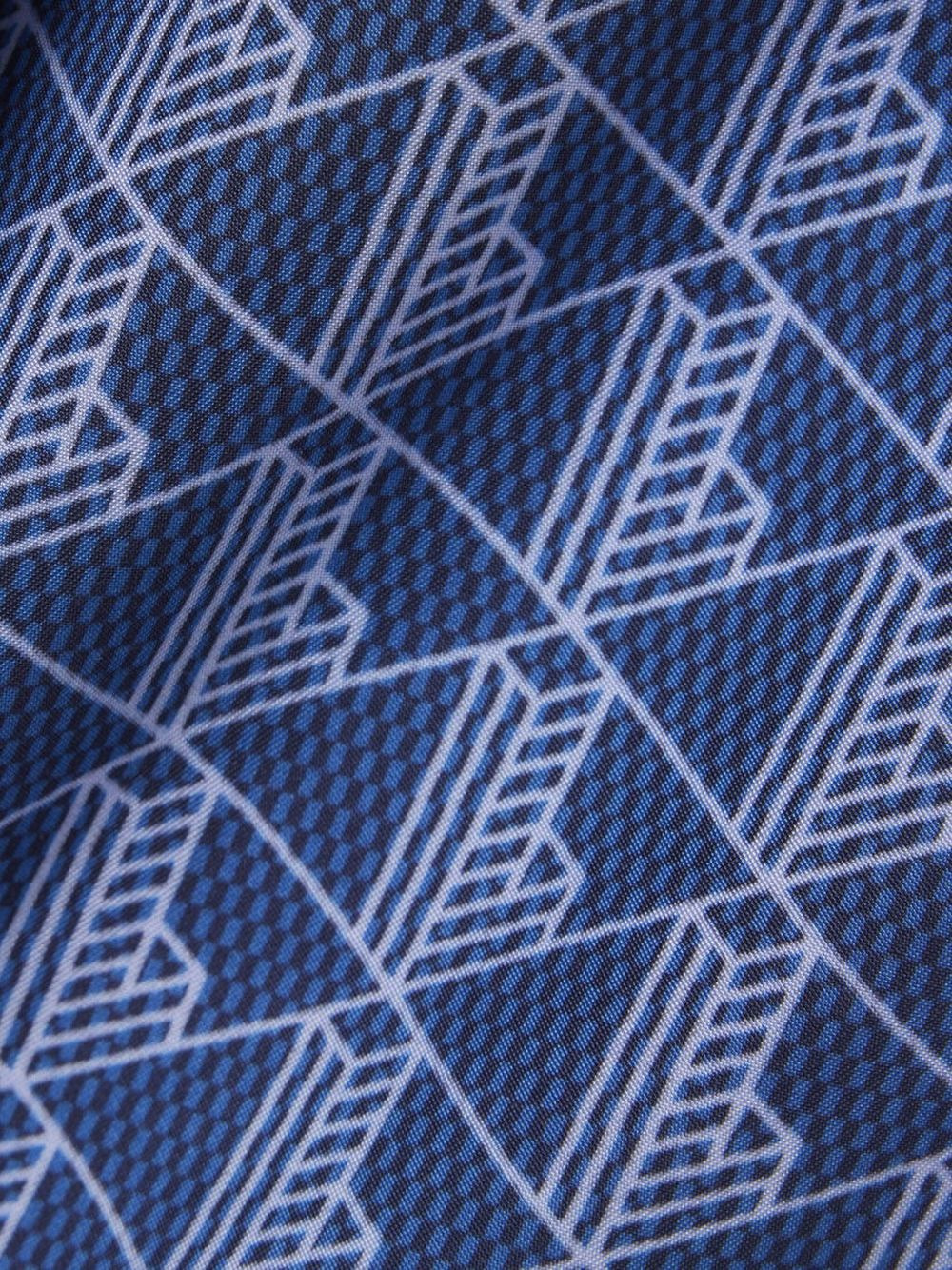 geometric-pattern scarf - 4