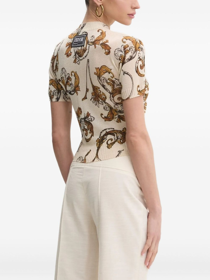 VERSACE JEANS COUTURE print knit t-shirt outlook