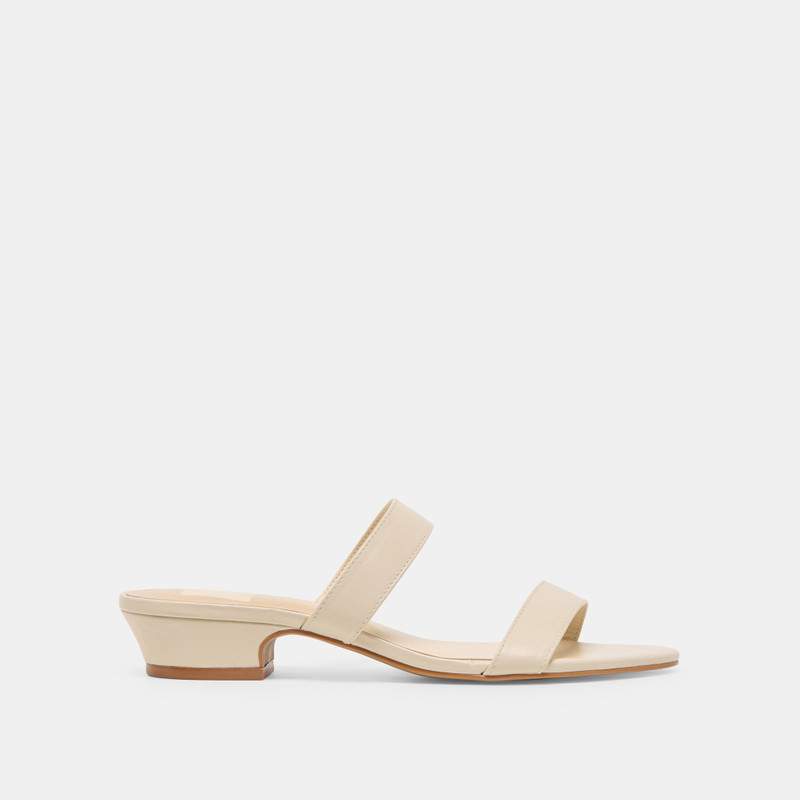 KAMILE SANDALS BONE LEATHER 1